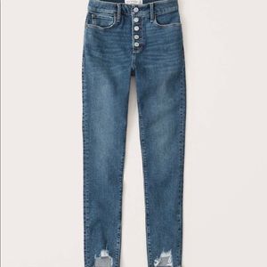 NWT Abercrombie High Rise Super Skinny Ankle Jeans